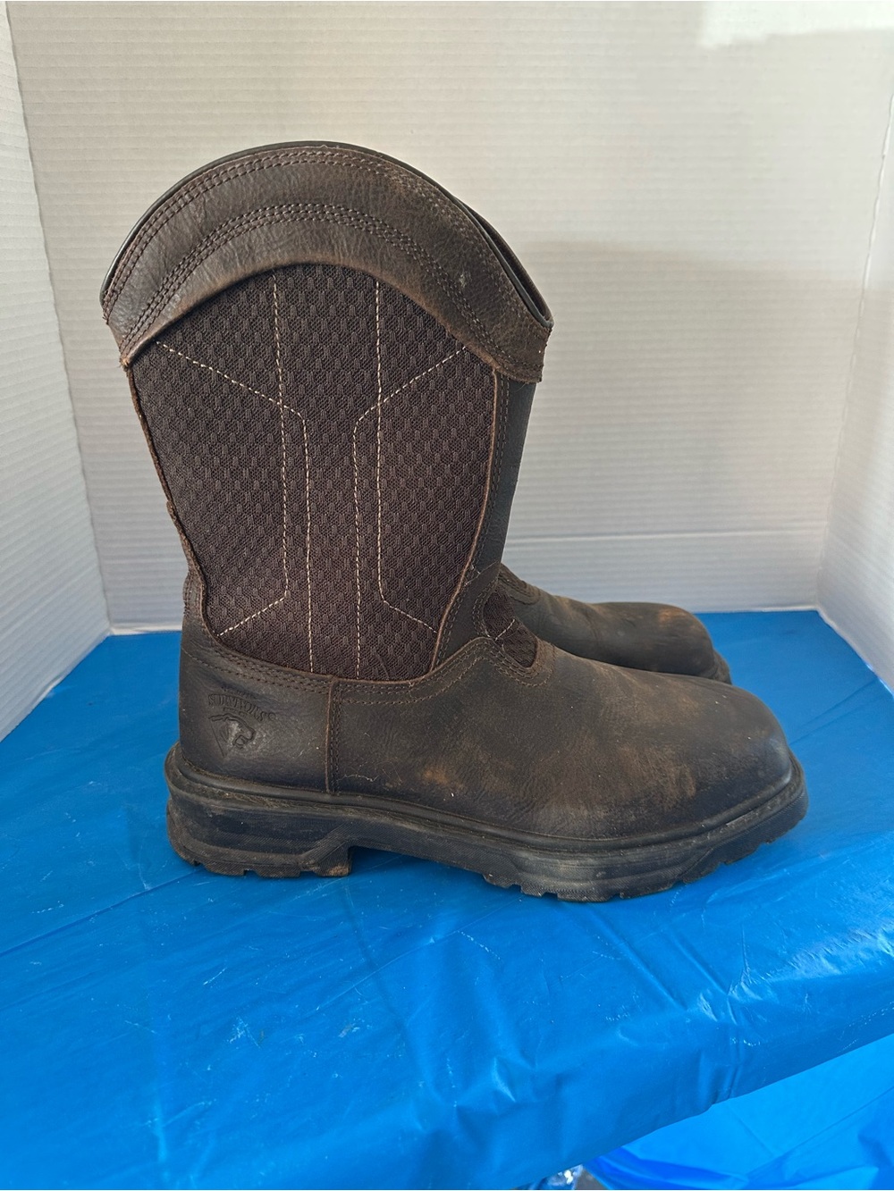 Herman Survivors Granite Leather Pull-On Steel Toe Work Boots